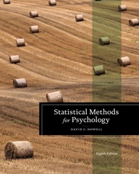 Cover image: Statistical Methods for Psychology 8th edition 9781133881926