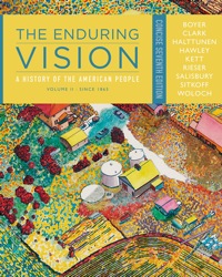Cover image: The Enduring Vision: A History of the American People, Volume II: Since 1865, Concise 7th edition 9781133782605