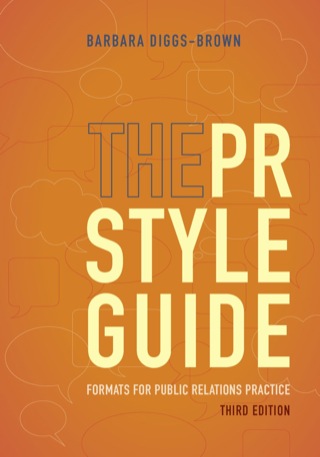 Cover image: The PR Styleguide: Formats for Public Relations Practice 3rd edition 9781133976318