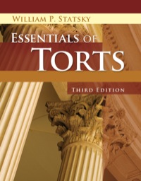 Cover image: Essentials of Torts 3rd edition 9781401879648