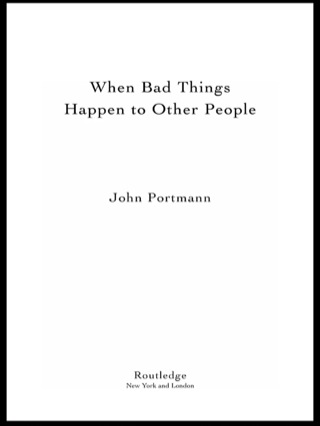 Cover image: When Bad Things Happen to Other People 1st edition 9780415923354