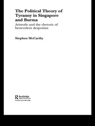 Imagen de portada: The Political Theory of Tyranny in Singapore and Burma 1st edition 9780415701860