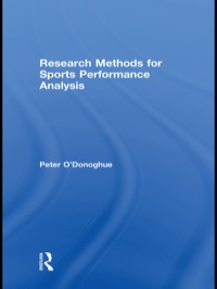 Cover image: Research Methods for Sports Performance Analysis 1st edition 9780415496223