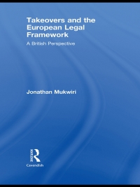 Imagen de portada: Takeovers and the European Legal Framework 1st edition 9780415631563