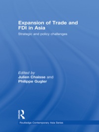 Cover image: Expansion of Trade and FDI in Asia 1st edition 9780415666077