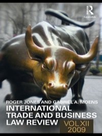 صورة الغلاف: International Trade and Business Law Review: Volume XII 1st edition 9780415490283