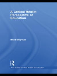 Imagen de portada: A Critical Realist Perspective of Education 1st edition 9780415733069