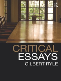 Cover image: Critical Essays 1st edition 9780415485487
