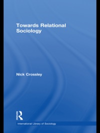 Imagen de portada: Towards Relational Sociology 1st edition 9780415480147