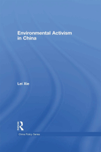 Cover image: Environmental Activism in China 1st edition 9780415478694