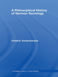 Cover image: A Philosophical History of German Sociology 1st edition 9780415473620