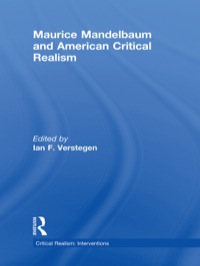Cover image: Maurice Mandelbaum and American Critical Realism 1st edition 9781138797918