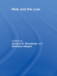 Cover image: Risk and the Law 1st edition 9780415471497