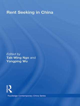Cover image: Rent Seeking in China 1st edition 9780415542050