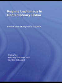 Cover image: Regime Legitimacy in Contemporary China 1st edition 9780415466646