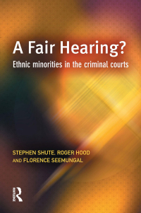 Omslagafbeelding: A Fair Hearing? 1st edition 9781138861442
