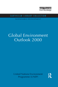 Imagen de portada: Global Environment Outlook 2000 1st edition 9781844079322
