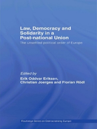 صورة الغلاف: Law, Democracy and Solidarity in a Post-national Union 1st edition 9780415462273
