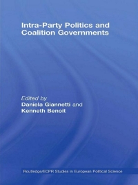 Imagen de portada: Intra-Party Politics and Coalition Governments 1st edition 9781138973237