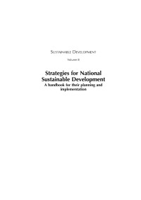 Titelbild: Strategies for National Sustainable Development 1st edition 9781844079391