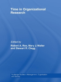 Cover image: Time in Organizational Research 1st edition 9780415540759