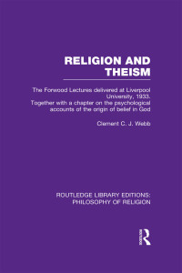 صورة الغلاف: Religion and Theism 1st edition 9781138984981