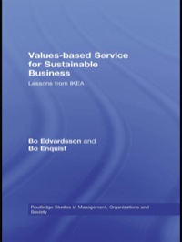 صورة الغلاف: Values-based Service for Sustainable Business 1st edition 9780415458535
