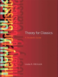 Omslagafbeelding: Theory for Classics 1st edition 9780415454971