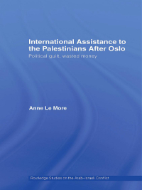 Imagen de portada: International Assistance to the Palestinians after Oslo 1st edition 9780415588386