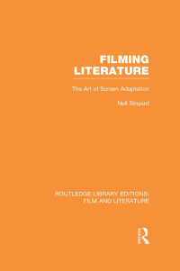 Cover image: Filming Literature 1st edition 9781138969780