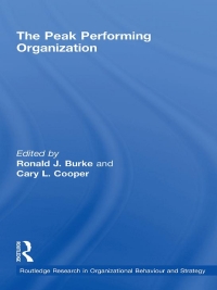Cover image: The Peak Performing Organization 1st edition 9781138011410