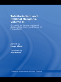 Imagen de portada: Totalitarianism and Political Religions Volume III 1st edition 9780415447119