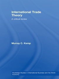 Cover image: International Trade Theory 1st edition 9780415620376