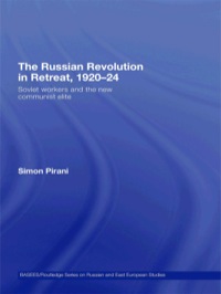 Omslagafbeelding: The Russian Revolution in Retreat, 1920-24 1st edition 9780415437035