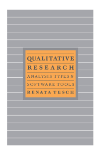 Imagen de portada: Qualitative Research: Analysis Types and Software 1st edition 9781138171893