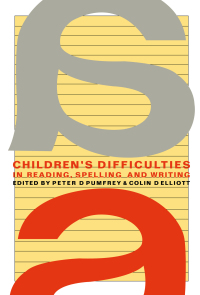 Cover image: Children's Difficulties In Reading, Spelling and Writing 1st edition 9781850006909