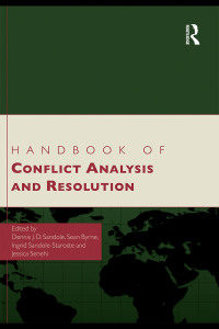 Cover image: Handbook of Conflict Analysis and Resolution 1st edition 9780415433952