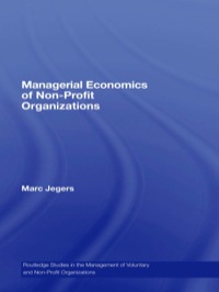 Imagen de portada: Managerial Economics of Non-Profit Organizations 1st edition 9780415761826