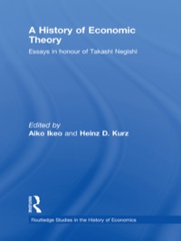 表紙画像: A History of Economic Theory 1st edition 9780415433044