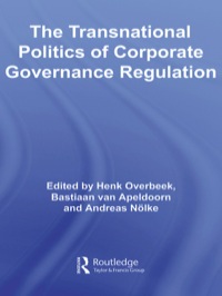 Imagen de portada: The Transnational Politics of Corporate Governance Regulation 1st edition 9780415431729