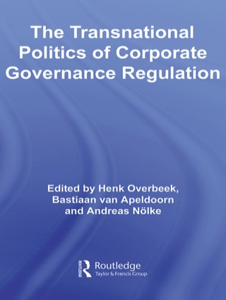 Cover image: The Transnational Politics of Corporate Governance Regulation 1st edition 9780415431729