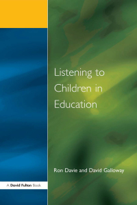 Cover image: Listening to Children in Education 1st edition 9781853463143