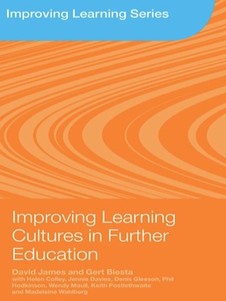 Cover image: Improving Learning Cultures in Further Education 1st edition 9780415427364