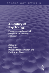 Titelbild: A Century of Psychology (Psychology Revivals) 1st edition 9780415828895