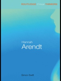 Cover image: Hannah Arendt 1st edition 9780415425858