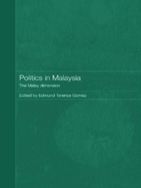 Cover image: Politics in Malaysia 1st edition 9780415544252