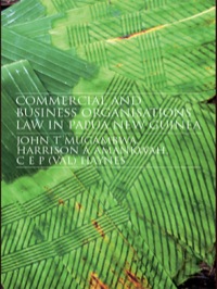 Titelbild: Commercial and Business Organizations Law in Papua New Guinea 1st edition 9781845680480