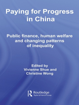 Imagen de portada: Paying for Progress in China 1st edition 9780415422543