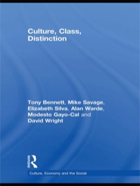Cover image: Culture, Class, Distinction 1st edition 9780415560771