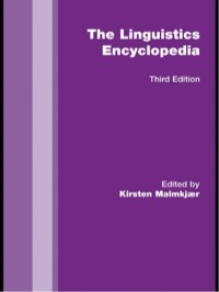 Cover image: The Routledge Linguistics Encyclopedia 3rd edition 9780415421041